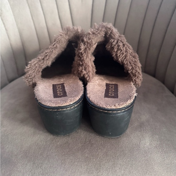 Crocs Cobbler Suede Clogs Brown Women Size 10 - Picture 4 of 6